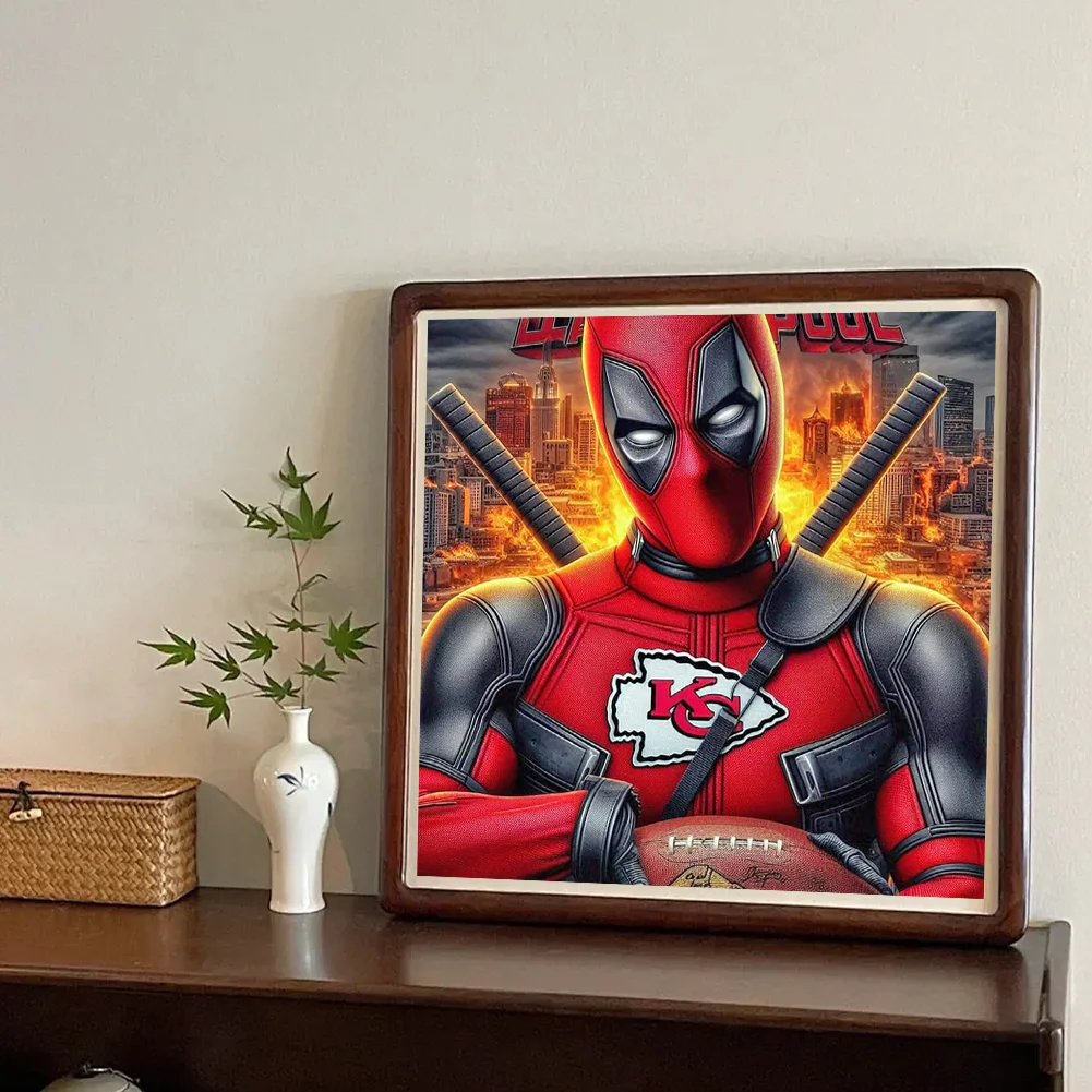 Diamond Painting - Full Round Drill - Kansas City Chiefs(Canvas|40*40cm)