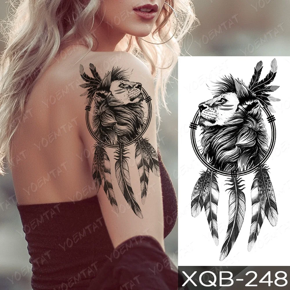 Waterproof Temporary Tattoo Sticker Old School Moth Butterfly Tatto Compass Flowers Wing Clock Body Art Arm Fake Sleeve Tatoo