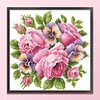 Rose - 9CT Partial Beaded Cross Stitch Kit(29x28cm)