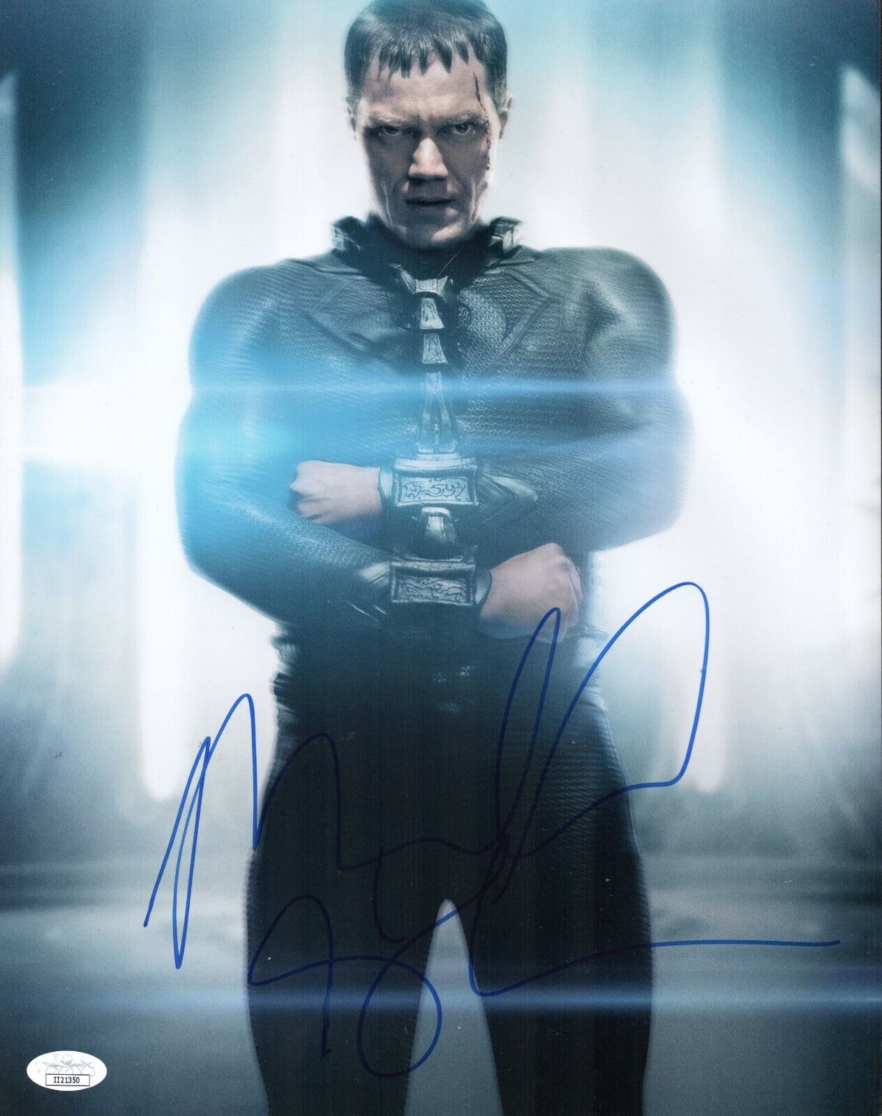 MICHAEL SHANNON Signed MAN OF STEEL ZOD 11x14 Photo Poster painting Autograph JSA COA Cert