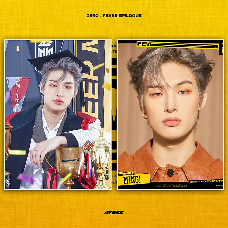 ATEEZ ZERO:FEVER EPILOGUE Album CD+POSTER+Photo Book+Sticker+12