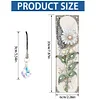 4Pcs Special Shape Flowers Feather 5D DIY Diamond Painting Bookmark for Adults