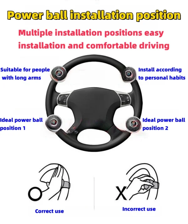 Car Steering Wheel Booster Ball