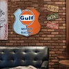 Racing Team Gulf - Shield Vintage Metal Signs(12*12Inch) - Gas