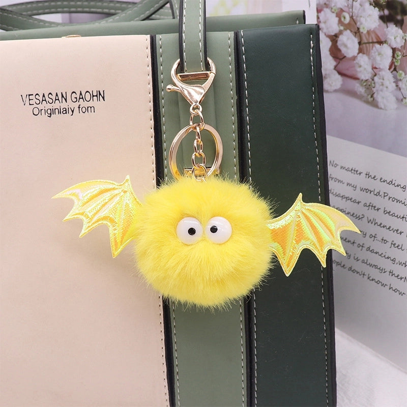 Minimalist Animal Alloy Plush Women’s Keychain