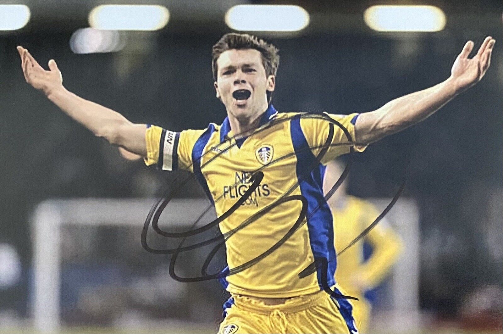 Jonny Howson Genuine Hand Signed Leeds United 6X4 Photo Poster painting 2