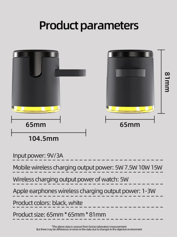Magnetic 3-in-1 Wireless Charger
