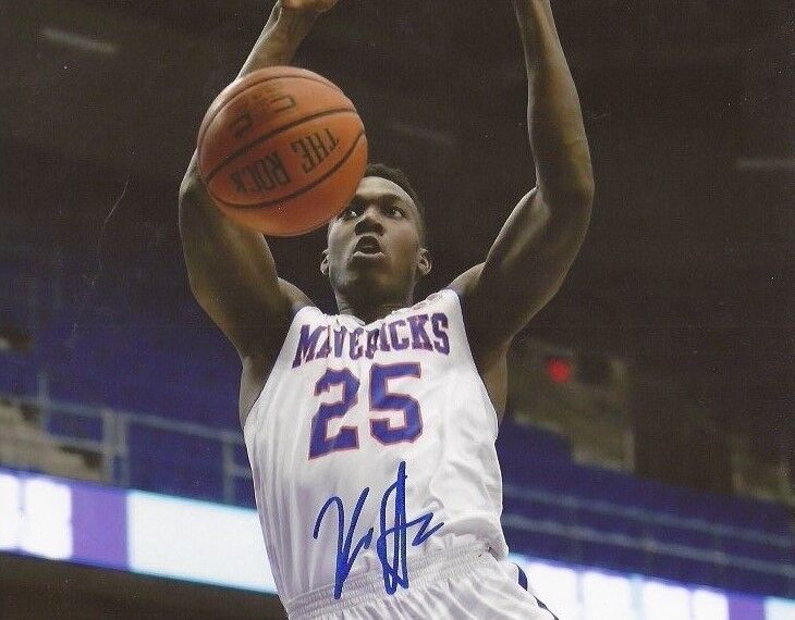 Kevin Hervey signed Texas–Arlington Mavericks 8x10 Photo Poster painting autographed NBA Draft