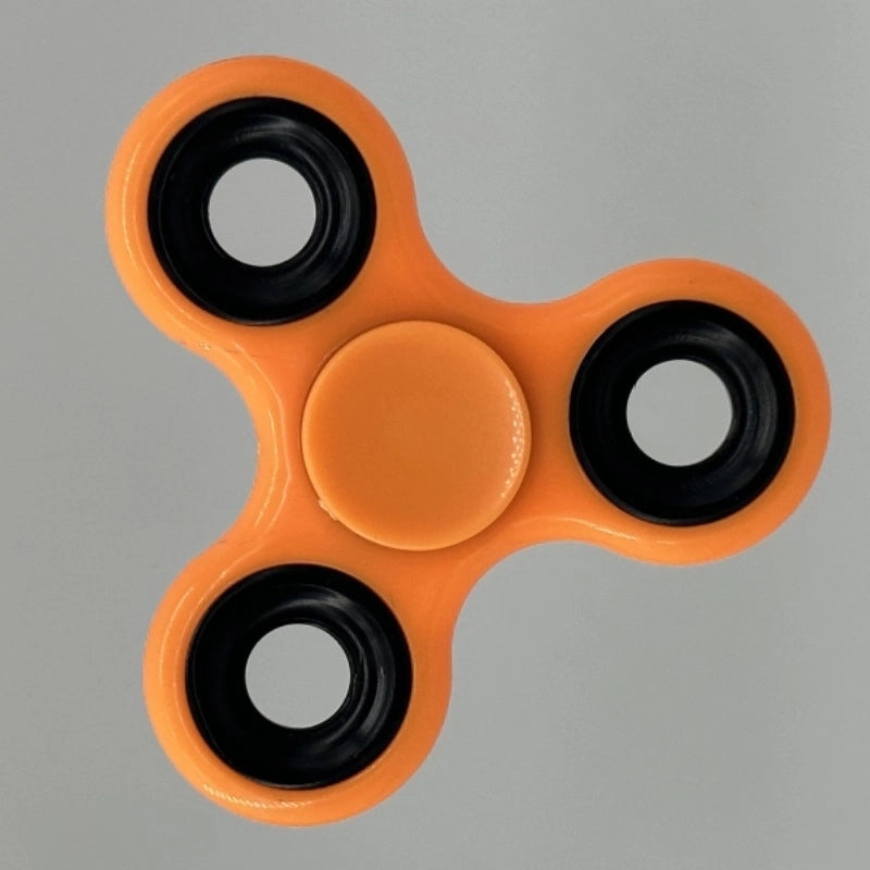 Fashion Solid Color Three-leaf Bracket Fingertip Gyro Toy