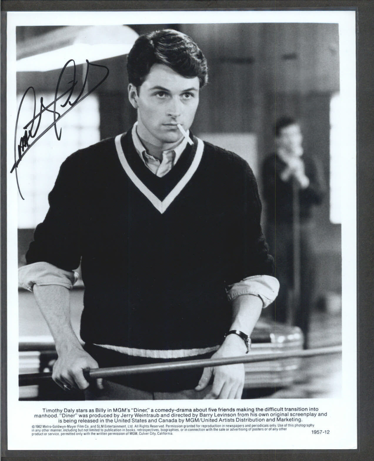 Tim Daly - Signed Autograph Movie Still - Diner