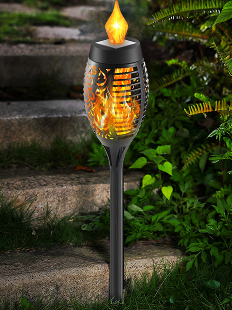 

12LED Solar Flame Torch Flickering Light Waterproof Outdoor Lawn Path Decor, 4pcs, 501 Original