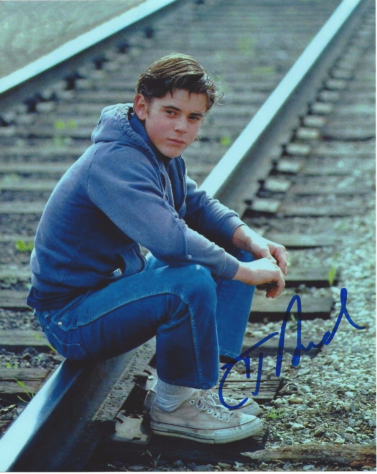 ACTOR C THOMAS HOWELL SIGNED THE OUTSIDERS 8X10 Photo Poster painting A W/COA PONYBOY CURTIS