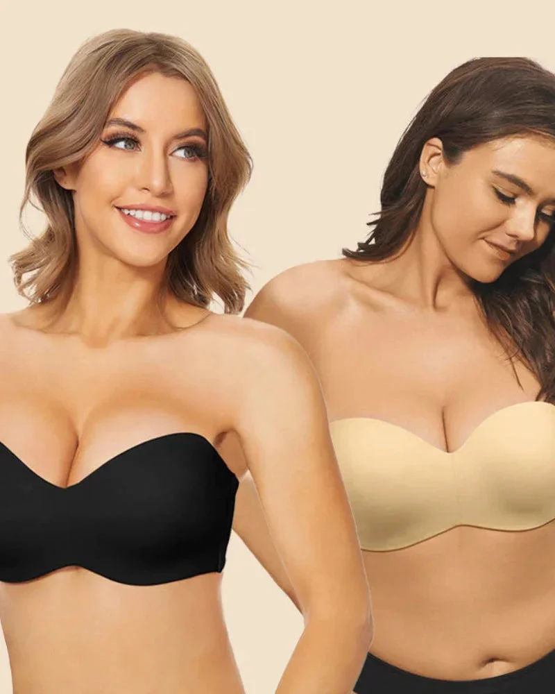 ®Full Support Non-Slip Convertible Bandeau Bra