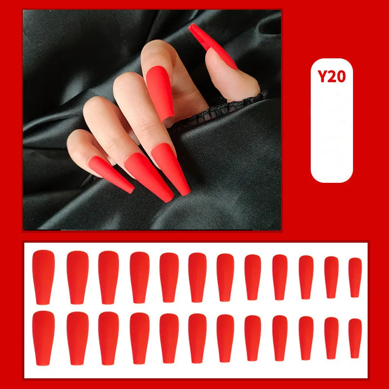 Women's Art Removable Fake Nail Wearing Armor Long Trapezoid Wearable Nail