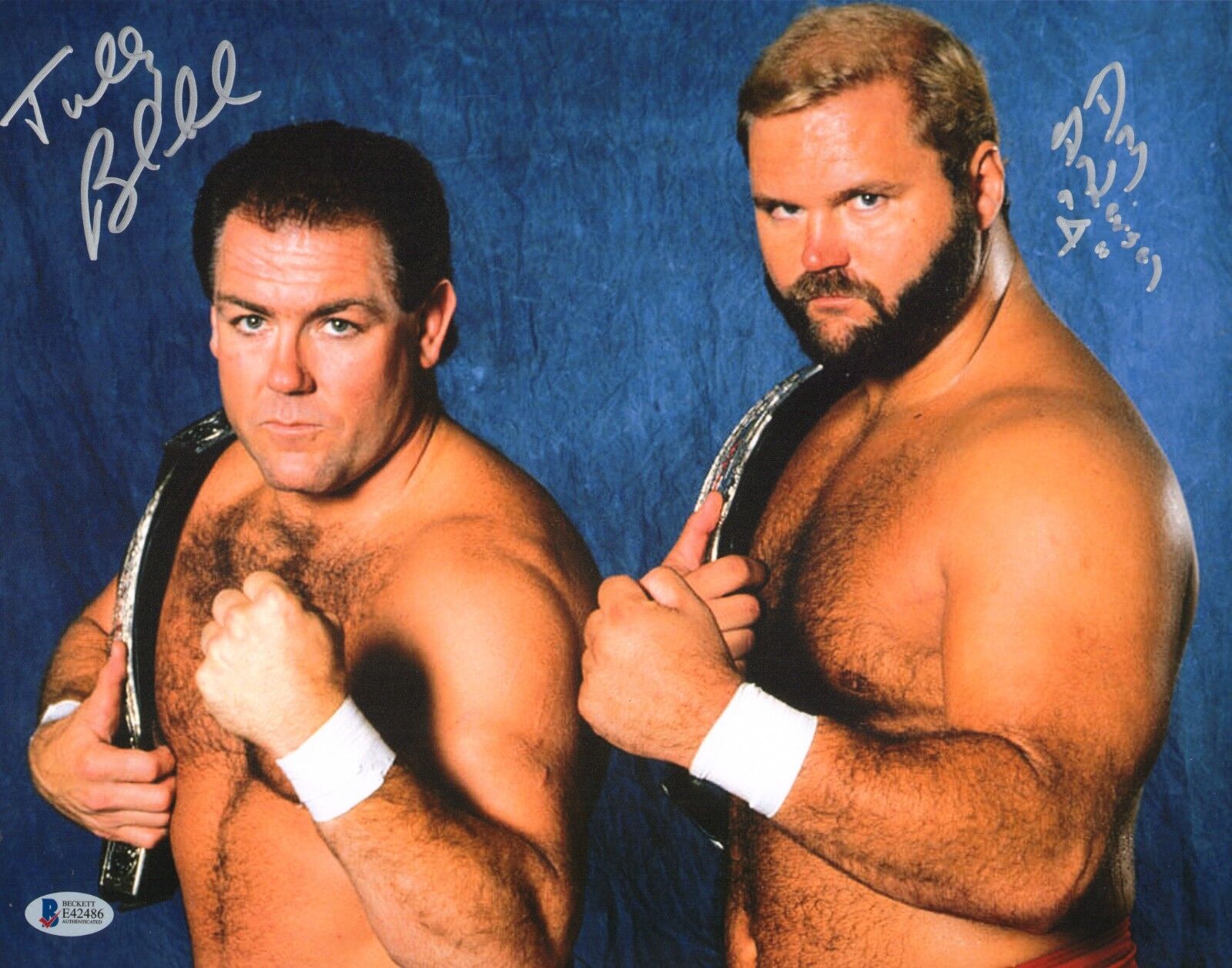 Arn Anderson & Tully Blanchard Signed 11x14 Photo Poster painting BAS Beckett COA WWE Autograph