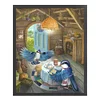 【Limited Stock Sale】White-Browed Blue Flycatcher-14CT Stamped Cross Stitch 40*50cm/15.75*19.69in tapestrymarket