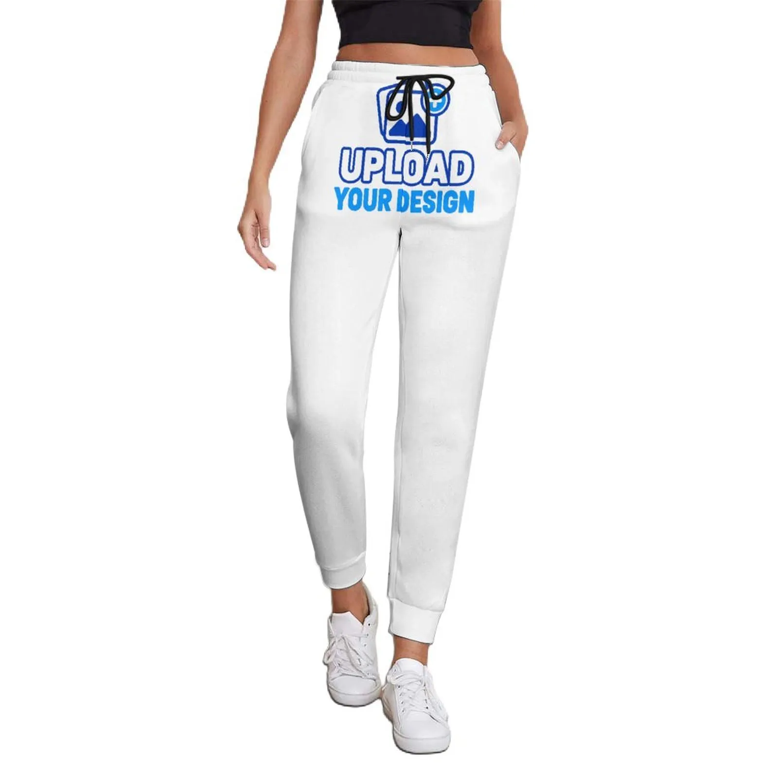 Custom Drawstring Cuffed Sweatpants With Front Pockets product image 9