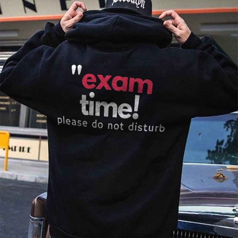 Exam Time Printed   Men's Hoodie -  