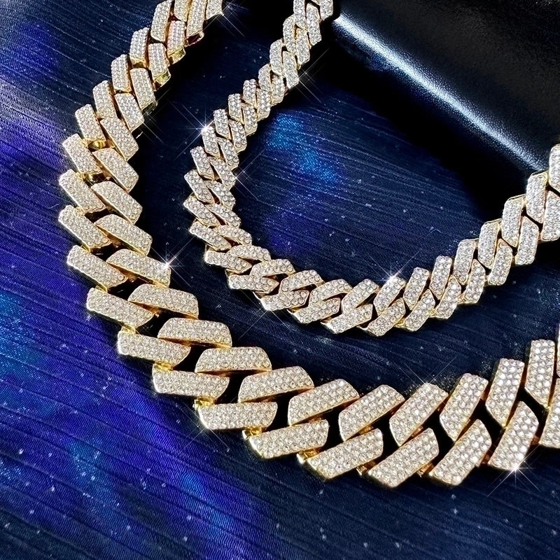 Hip-hop Exaggerated Rock Necklace Alloy Inlay Rhinestones Men’s Pendant Necklace