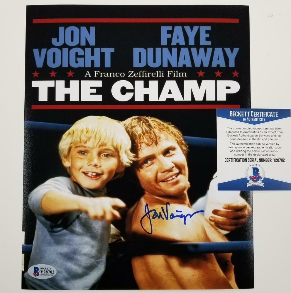 Jon Voight signed The Champ 8x10 Photo Poster painting #1 Autograph ~ Beckett BAS COA