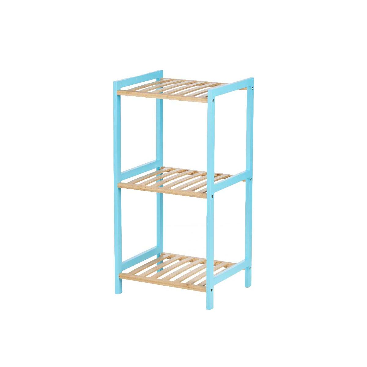 Bathroom Shelves Berilo Blue Natural 35 x 30 x 70 cm 35,2 x 70 x 30,2 cm