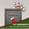 (US Local)DIY Xmas Diamond Painting Wooden Door Decoration for Feiend Gifts (Santa Claus)