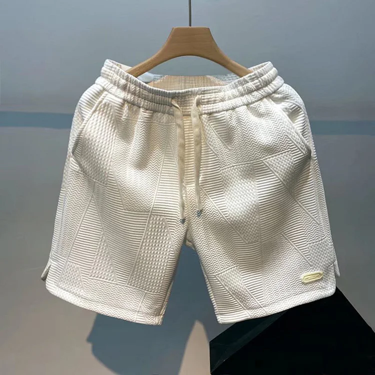 BrosWear Trendy Corrugated Textured Shorts
