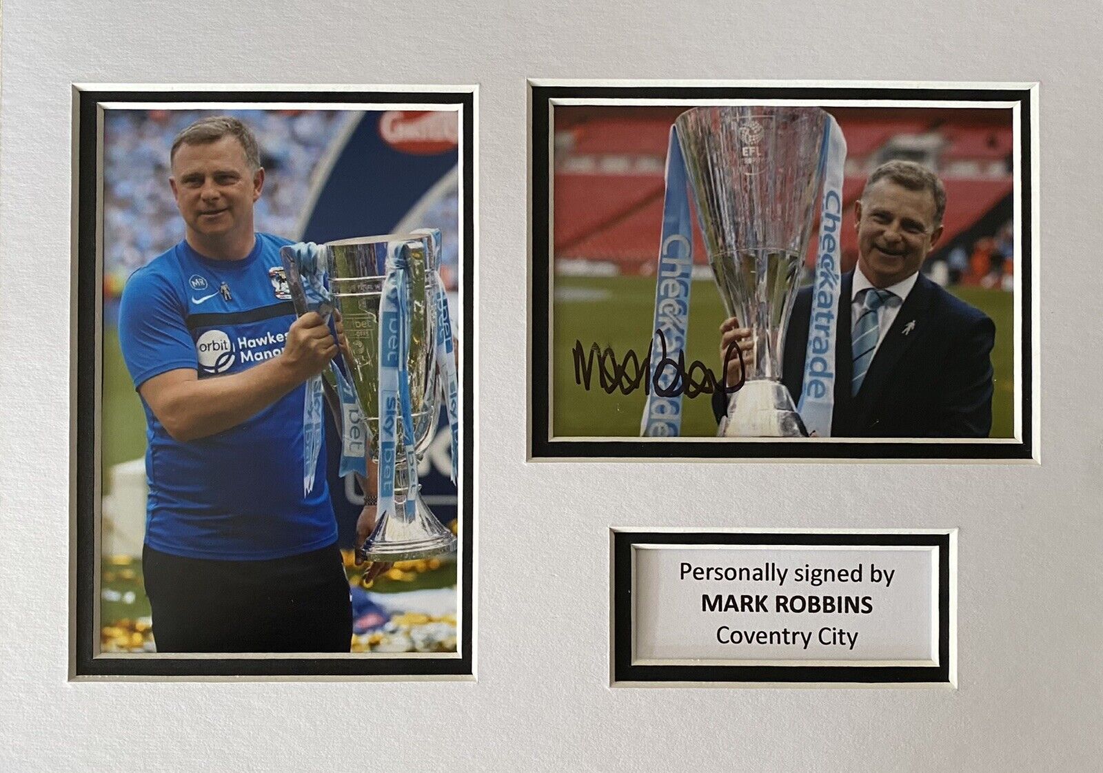 Mark Robbins Genuine Signed Coventry City Photo Poster painting In A4 Mount Display