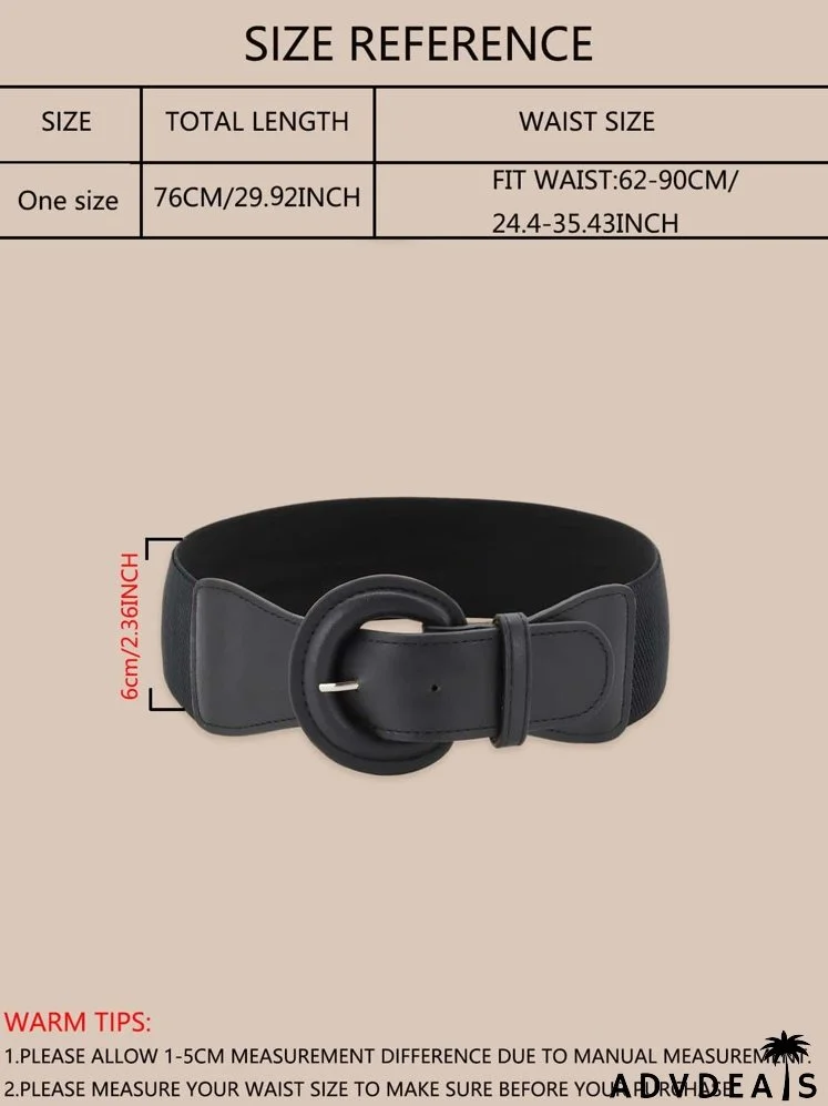 Black Wide Belt