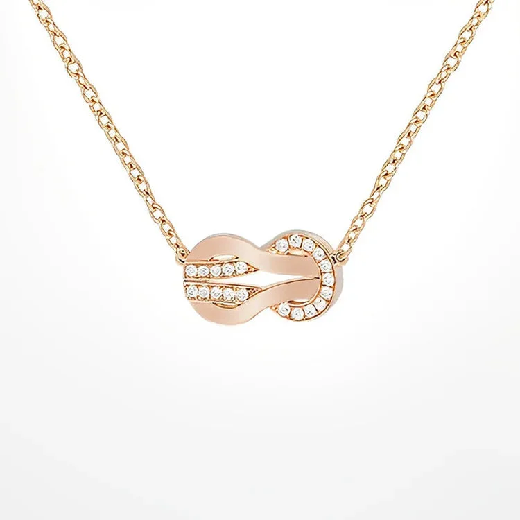 For Daughter - S925 The Mother & Daughter Bond is A Knot Tied by Angel’s Hands Knot Necklace