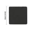 Square Slate Drink Coasters Set with Anti-Scratch Bottom for Home Office Kitchen