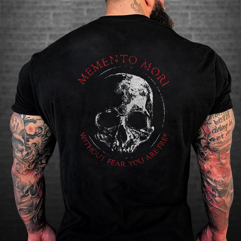 Livereid Memento Mori Skull Print T-shirt - Livereid