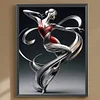 Art danseuse fille-pleine peinture ronde diamant-30 * 40cm