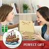 (US Local)Xmas Sailboat DIY Table Top Diamond Painting Desktop Ornaments Kit