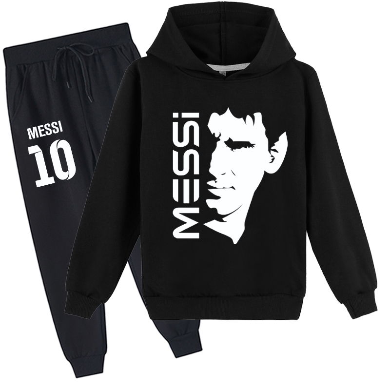 Mayoulove Messi Hoodie Set for Kids - Stylish Soccer Gear for Boys  Girls, Perfect Gift for Young Fans-Mayoulove