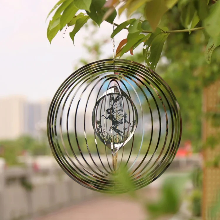 Fairy Stainless Steel Rotating Wind Chimes | AvasHome