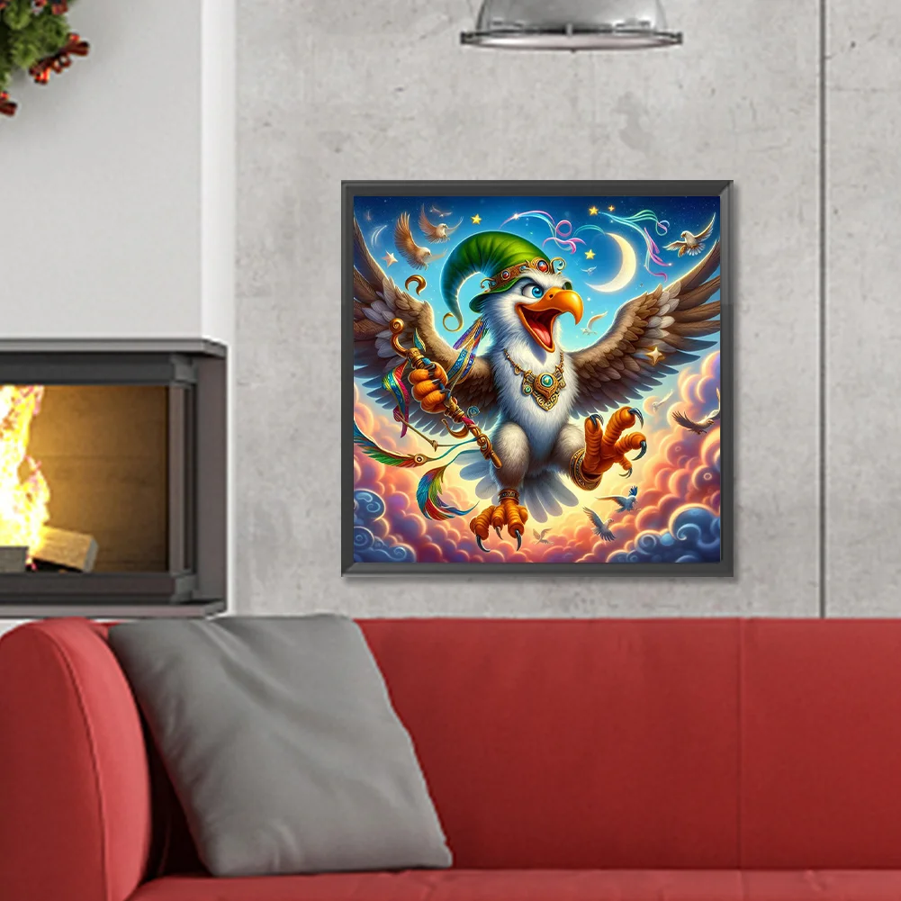 Diamond Painting - Full Round Drill - Eagle(Canvas|30*30cm)