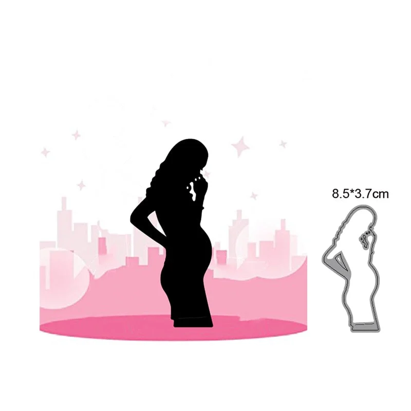 Heart Rains Umbrella Girl Metal Cutting Dies Cut Die Mold Decoration Scrapbook Paper Craft Knife Mould Blade Punch Stencils Dies