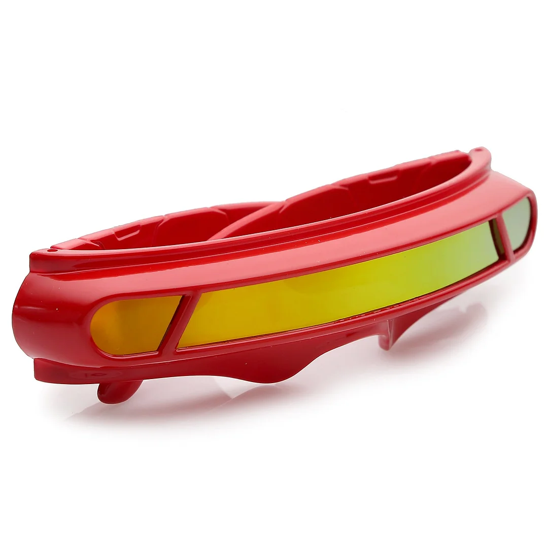 Futuristic Cyclops Shield Colored Mirror Mono Lens Wrap glasses 147mm