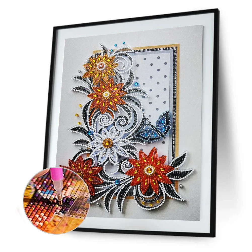 Diamond Painting - Special Shaped Drill - Flower(30*40cm)