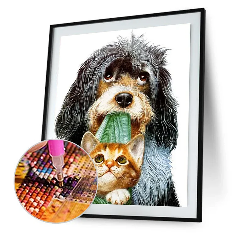 Dog Cat  Diamond  30* 40cm