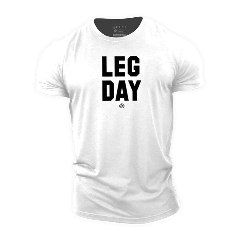Cotton Leg Day Short Sleeve T- shirt tacday