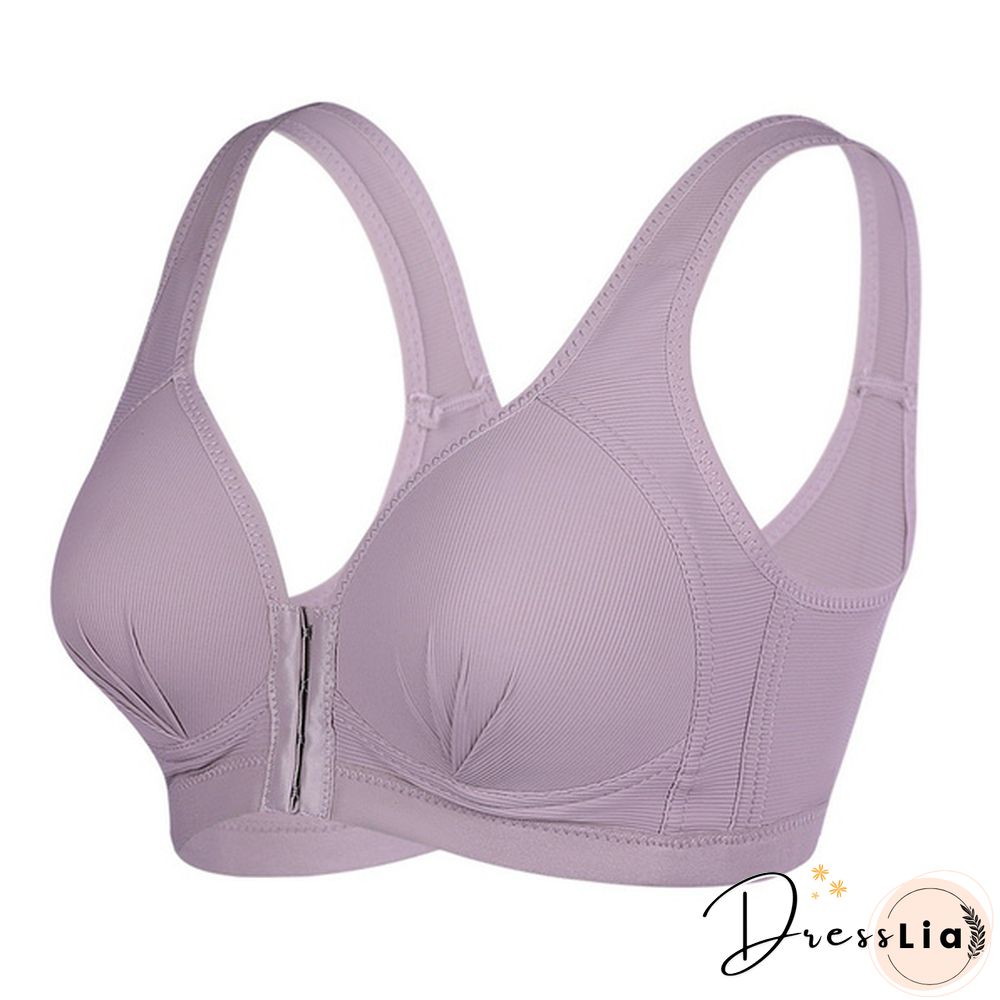 Sexy Plus Size Front Closure Sports Bra Push Up Fitness Underwear Shockproof BreathableGym Fitness Running Yoga Sports Top