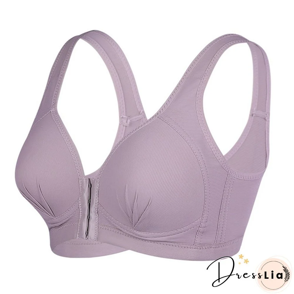 Sexy Plus Size Front Closure Sports Bra Push Up Fitness Underwear Shockproof BreathableGym Fitness Running Yoga Sports Top