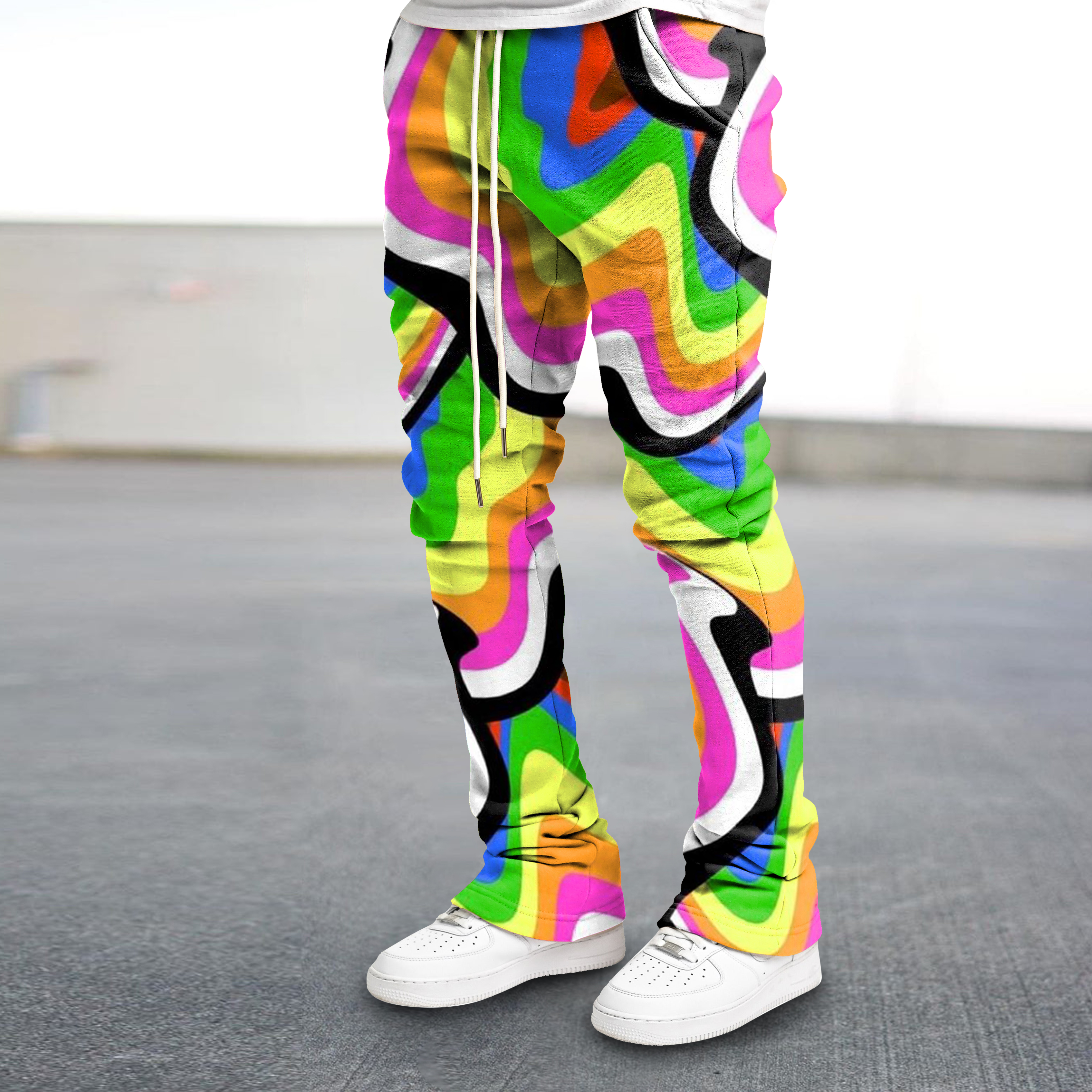 Artistic street hip-hop trousers
