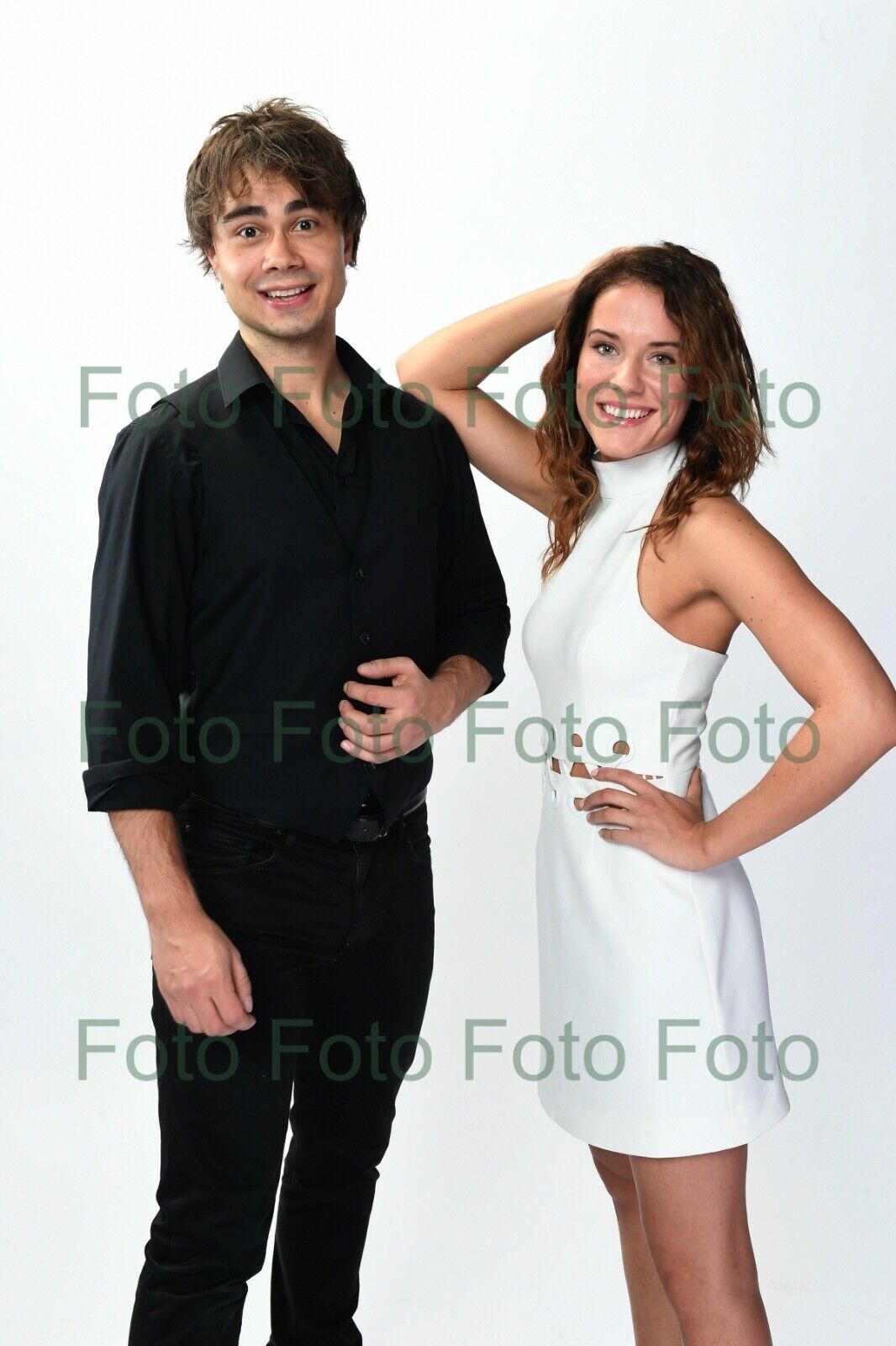 Franziska Wiese - Alexander Rybak Foto 20 x 30 cm ohne Autogramm (Be-8