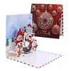 (US Only)6PCS DIY Diamond Art Greeting Cards Xmas Designs for Festivals and Celebrations