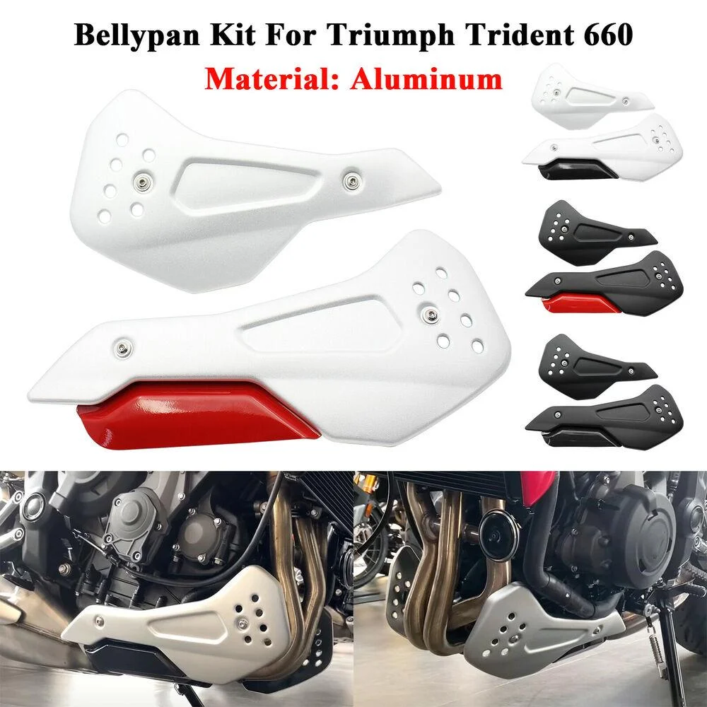 Aluminum Bellypan Kit For Triumph Trident 660 21-22 Lower Engine Spoiler Cowling