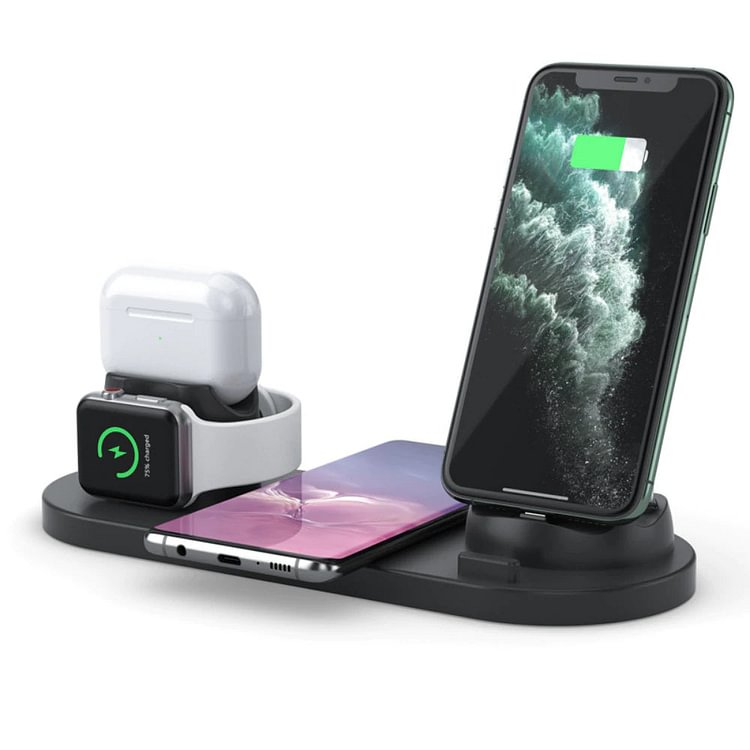 Multifunctional 6 in 1 Wireless Charger Dock Charging Stand