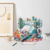(US Local)Acrylic Special Shape Sewing Machine Desktop Diamond Art Kits for Home Office Decor